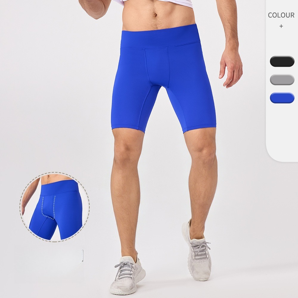 Yoga Fitness For Men - กางเกงโยคะขาสั้นผู้ชาย 5 นิ้ว ระบายอากาศ แห้งเร็ว ยืดหยุ่นสูง