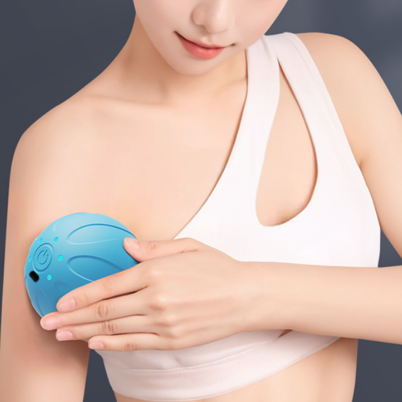 Yoga Fitness Ball - ลูกบอลนวดสั่นสะเทือนแบบพกพา ช่วยผ่อนคลายกล้ามเนื้อลึก ปรับความเร็วได้ 5 ระดับ เหมาะสำหรับโยคะและฟิตเนส