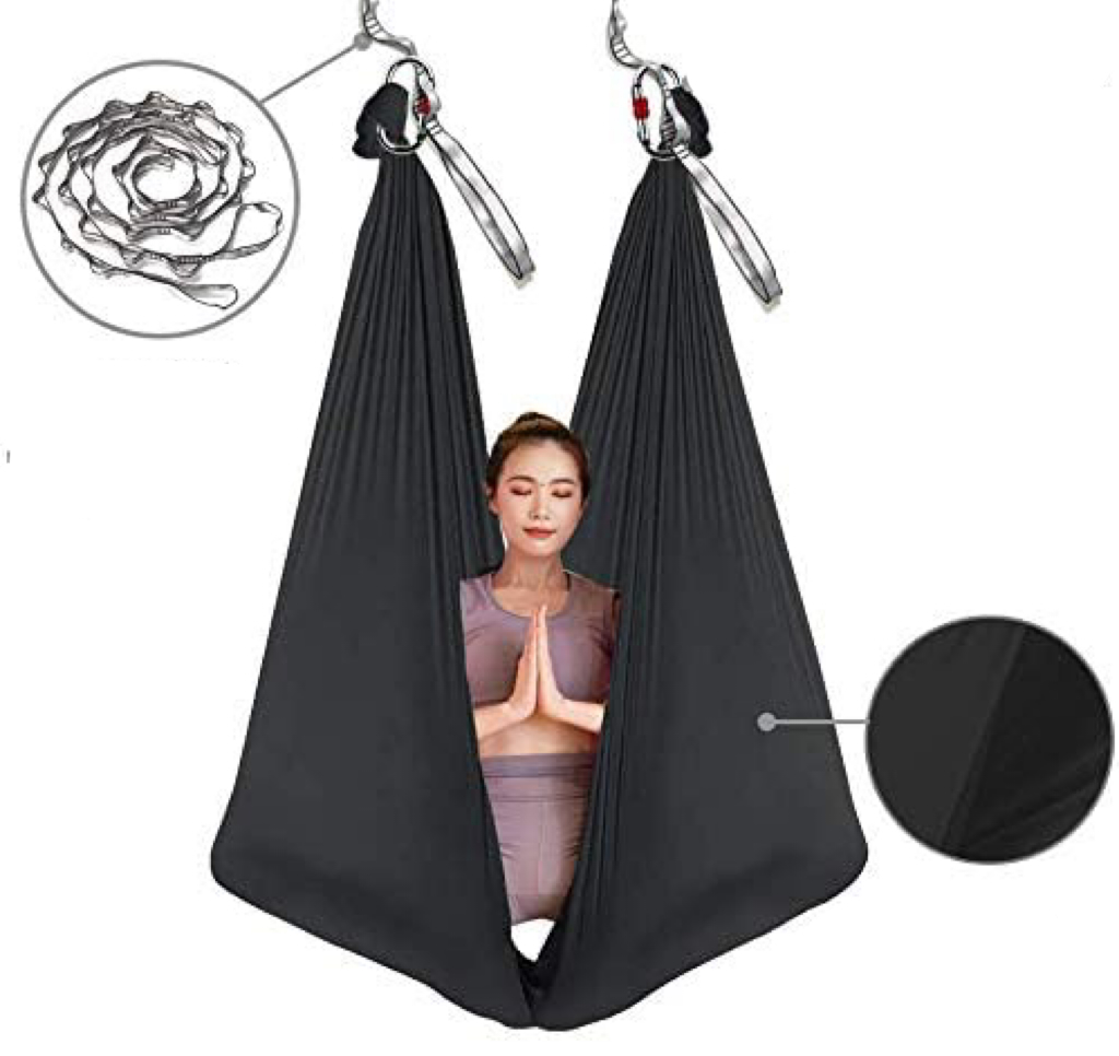 Yoga Swing Aerial - เปลญวนโยคะอากาศแบบพรีเมียม 8 เมตร ผลิตจากผ้าไนลอน ทนทาน สำหรับการเล่นโยคะแบบกลับหัว