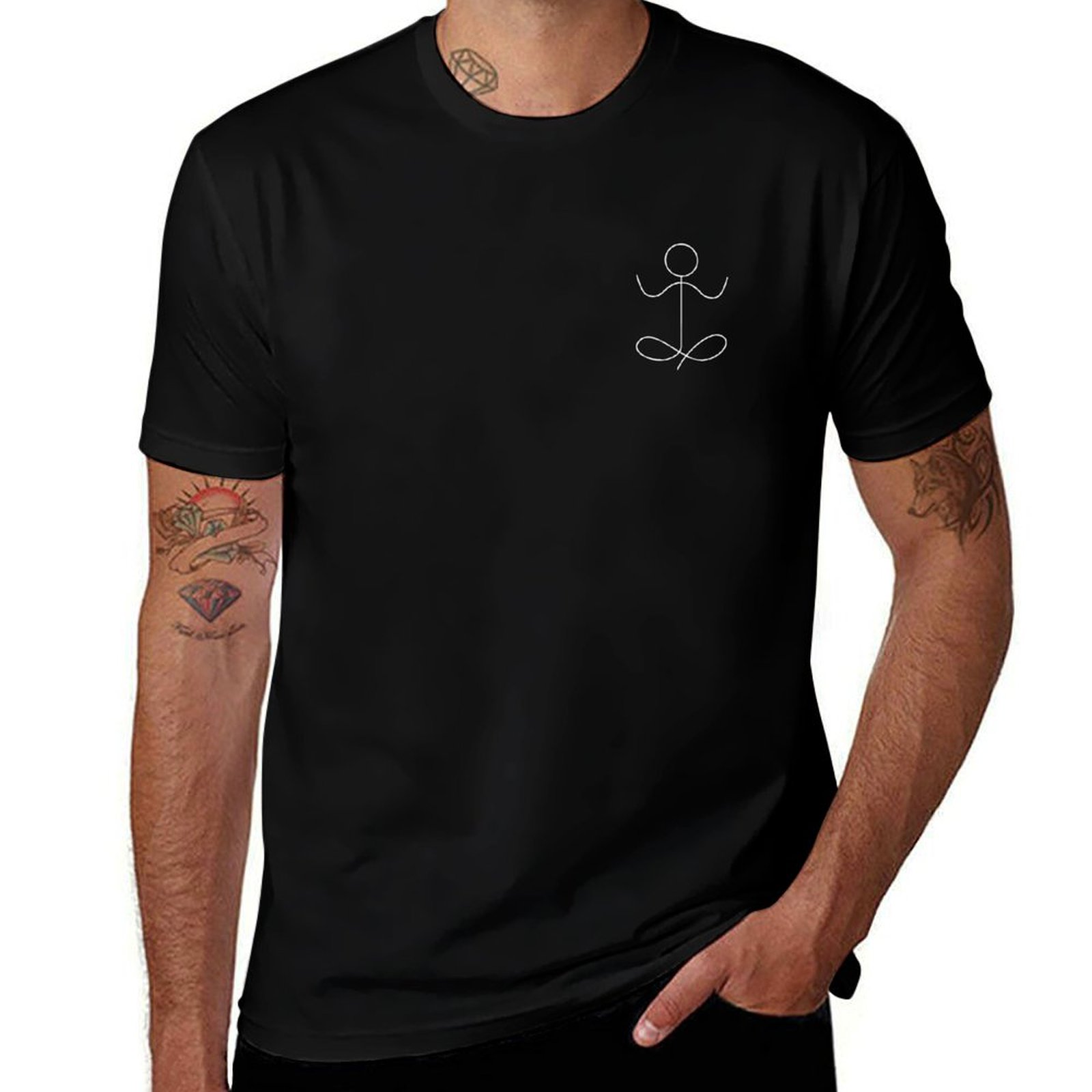 Yoga Fitness Health - เสื้อยืดโยคะ เซน อินเดีย ฟิตเนส สุขภาพ ลายพิมพ์สตรีทอาร์ต