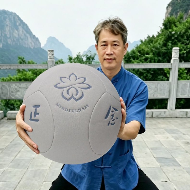 Yoga Fitness Health - ลูกบอลไทชิขนาดใหญ่แบบพกพาสำหรับฝึกกังฟู โยคะ ฝึกสมาธิแบบพุทธและเต๋า อุปกรณ์ออกกำลังกายแบบพกพา