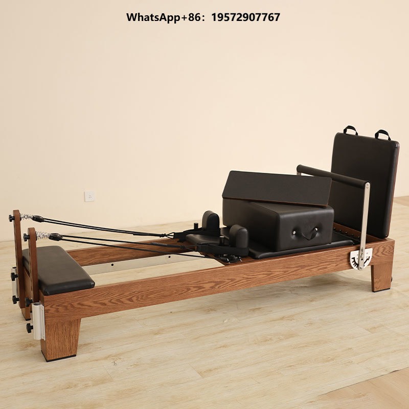 Yoga And Fitness Studio - อุปกรณ์ออกกำลังกายคุณภาพสูงแบบปรับแต่งได้ เครื่องพิลาทิส รีฟอร์มเมอร์ เตียงไม้โอ๊คสำหรับสตูดิโอโยคะ พร้อมจำหน่าย