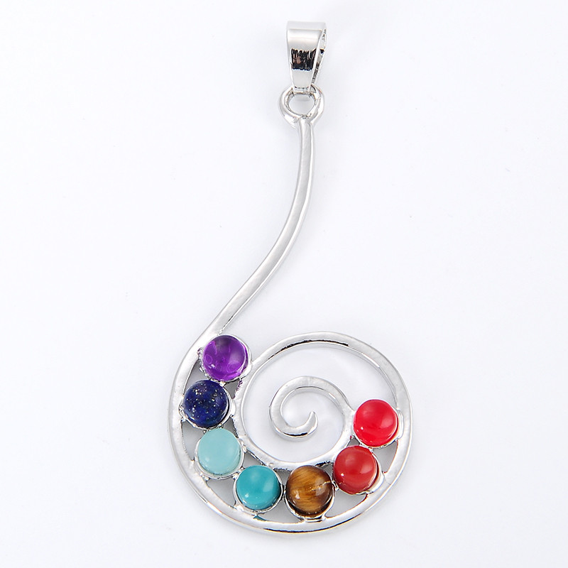 7 Chakra หินสร้อยคอจี้โยคะ Hea - Yoga Health & Fitness Center บทวิจารณ์และราคา