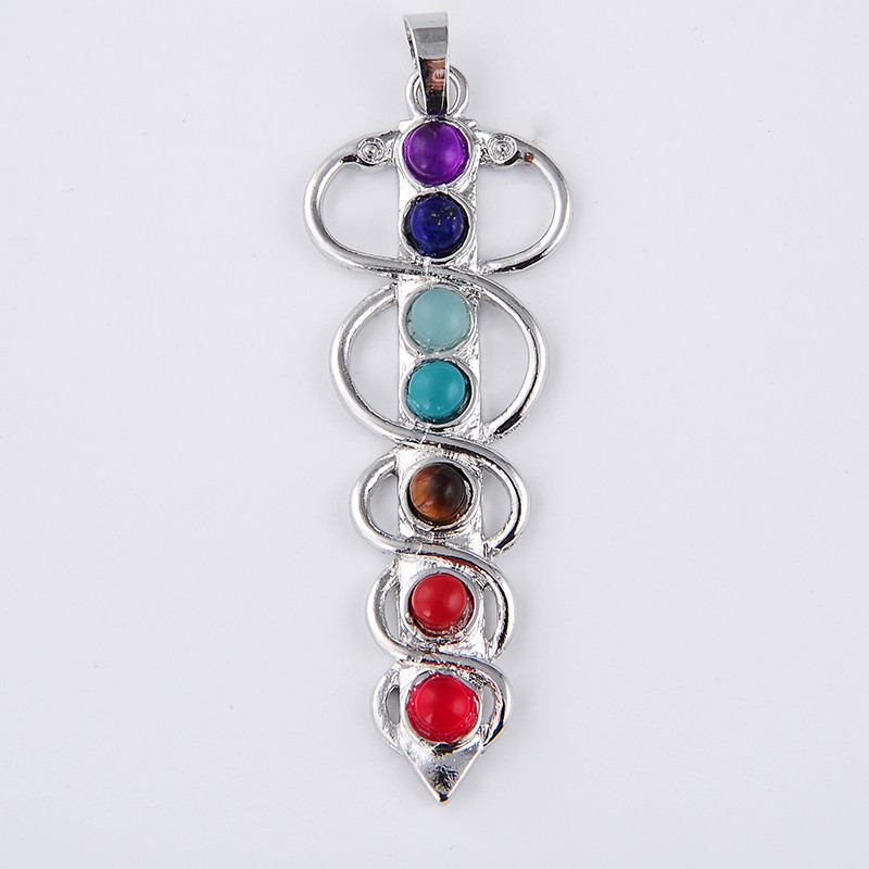 7 Chakra หินสร้อยคอจี้โยคะ Hea - Yoga Health & Fitness Center บทวิจารณ์และราคา