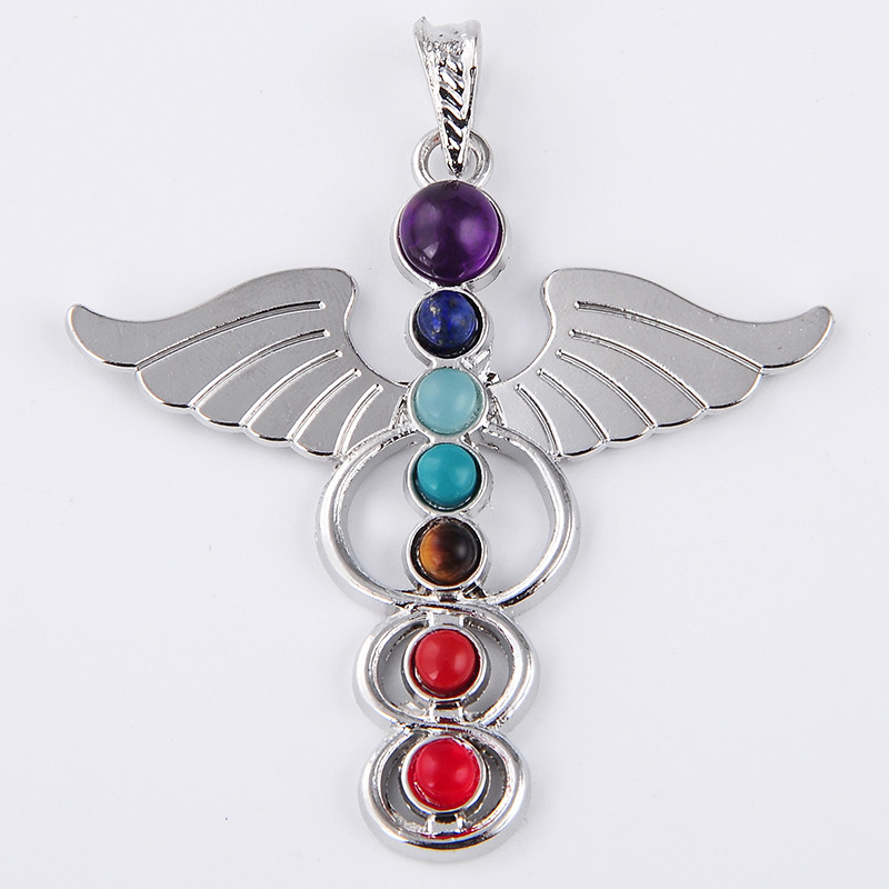 7 Chakra หินสร้อยคอจี้โยคะ Hea - Yoga Health & Fitness Center บทวิจารณ์และราคา