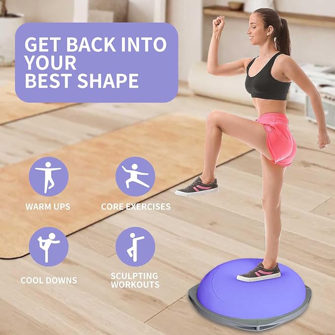 ลูกบอลทรงตัวบอสซูขนาด 70 ซม. แ - Yoga Fitness Ball บทวิจารณ์และราคา