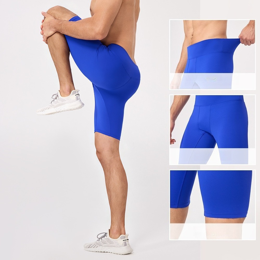 กางเกงโยคะขาสั้นผู้ชาย 5 นิ้ว  - Yoga Fitness For Men บทวิจารณ์และราคา