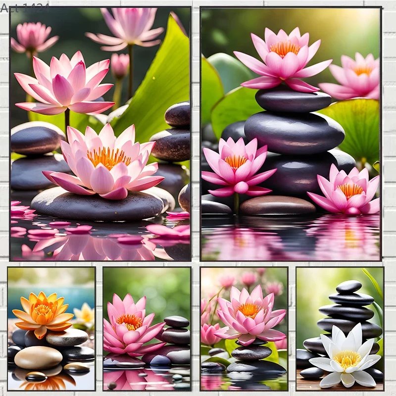 ภาพพิมพ์บนผ้าใบลายซากุระ ลิลลี - Yoga And Fitness Studio บทวิจารณ์และราคา