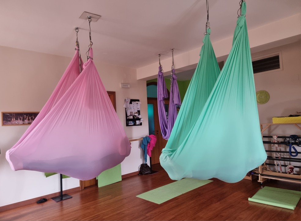 1-9เมตรอากาศโยคะเปลญวนผ้าบินแก - Yoga Swing Aerial บทวิจารณ์และราคา