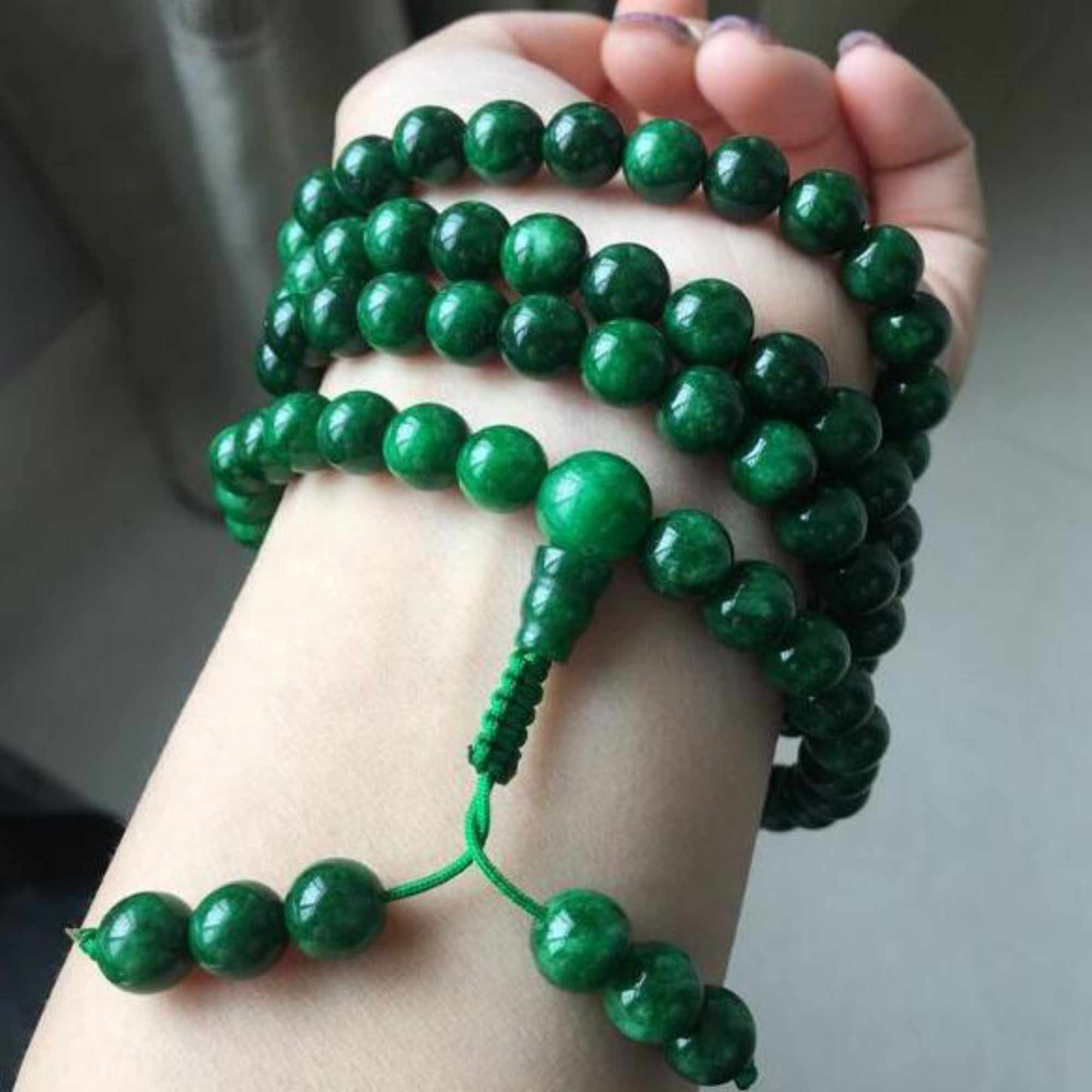 สร้อยข้อมือสร้อยคอลูกปัดหยกสีเ - Yoga Health & Fitness Center บทวิจารณ์และราคา