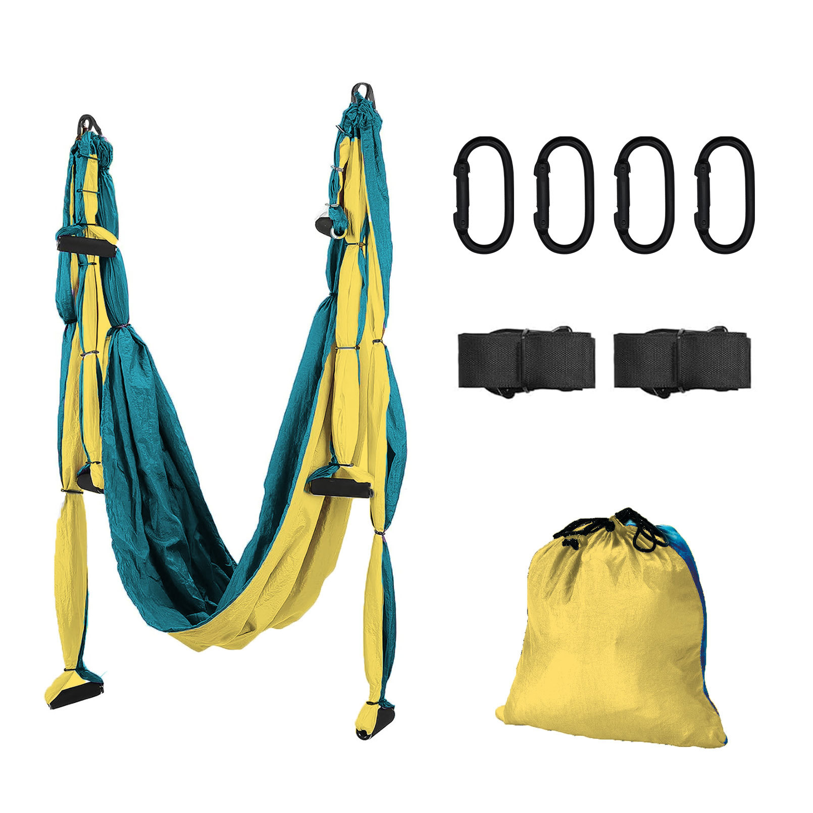 Гаเปลญวนโยคะทางอากาศสวิงสีผ้าร - Yoga Swing Aerial บทวิจารณ์และราคา