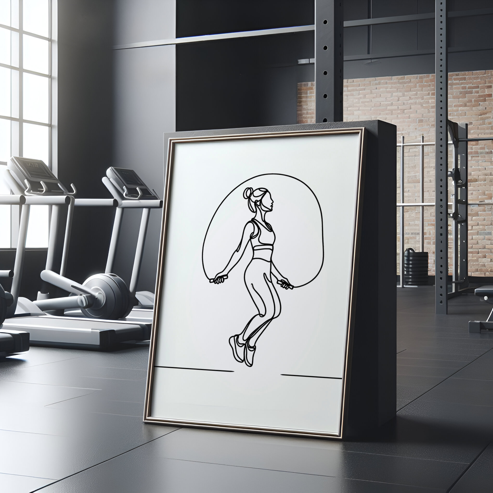 โปสเตอร์ศิลปะนักกีฬาหญิง 3 ชิ้ - Yoga And Fitness Studio บทวิจารณ์และราคา