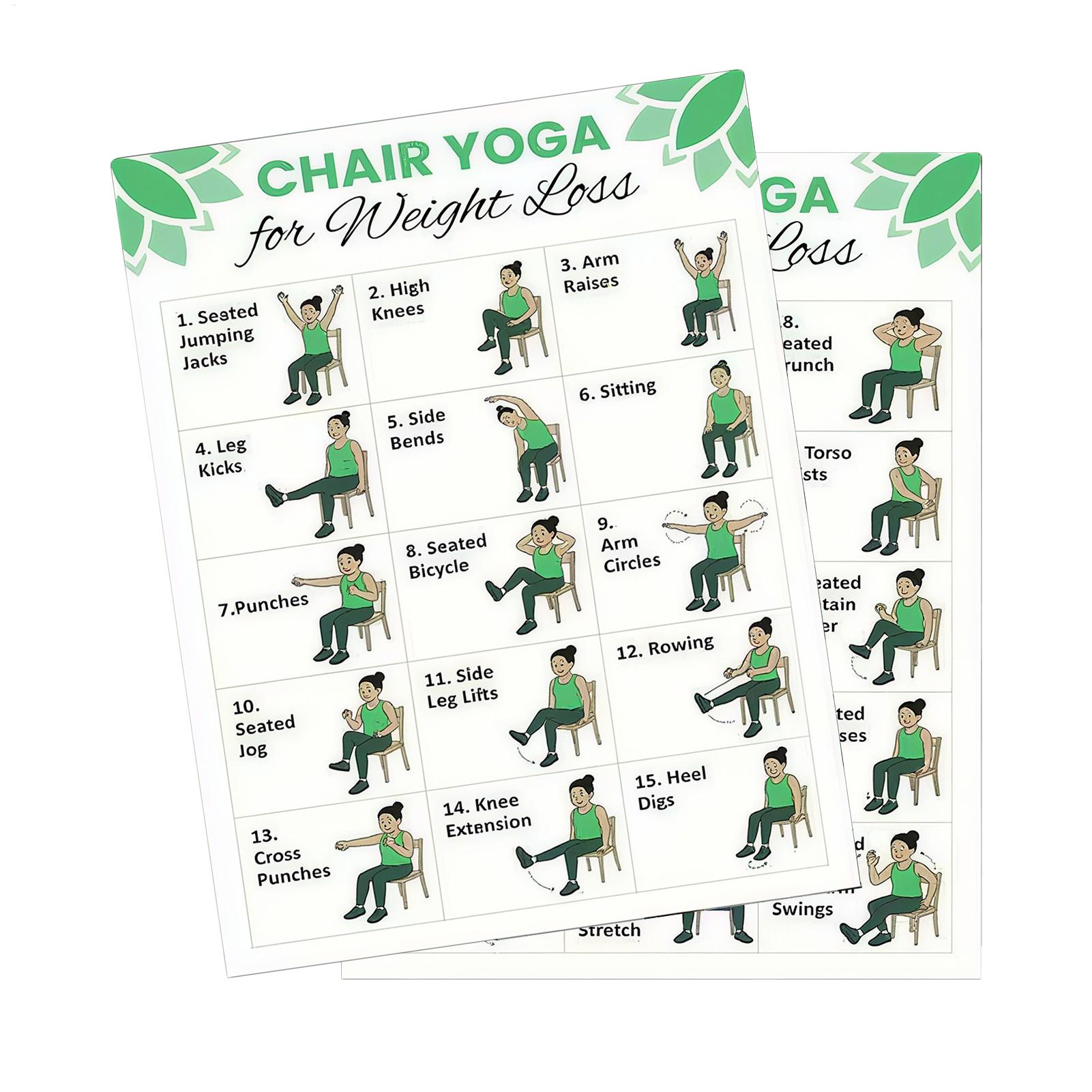 โปสเตอร์โยคะ 2 ชิ้น สำหรับออกก - Yoga Health & Fitness Center บทวิจารณ์และราคา
