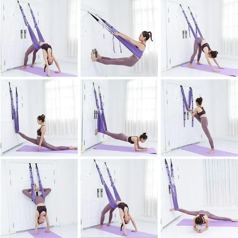 ชุดเปลญวนโยคะปรับระดับได้ พร้อ - Yoga Swing Aerial บทวิจารณ์และราคา