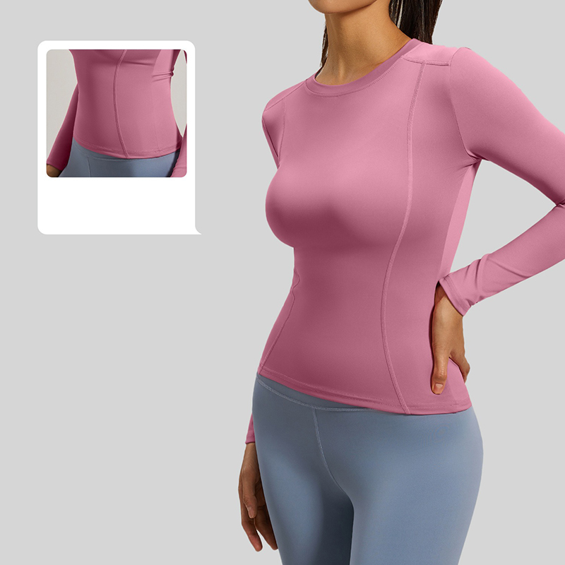เสื้อยืดโยคะแขนยาวคอกลมเรียบง่ - Yoga Daily Fitness บทวิจารณ์และราคา