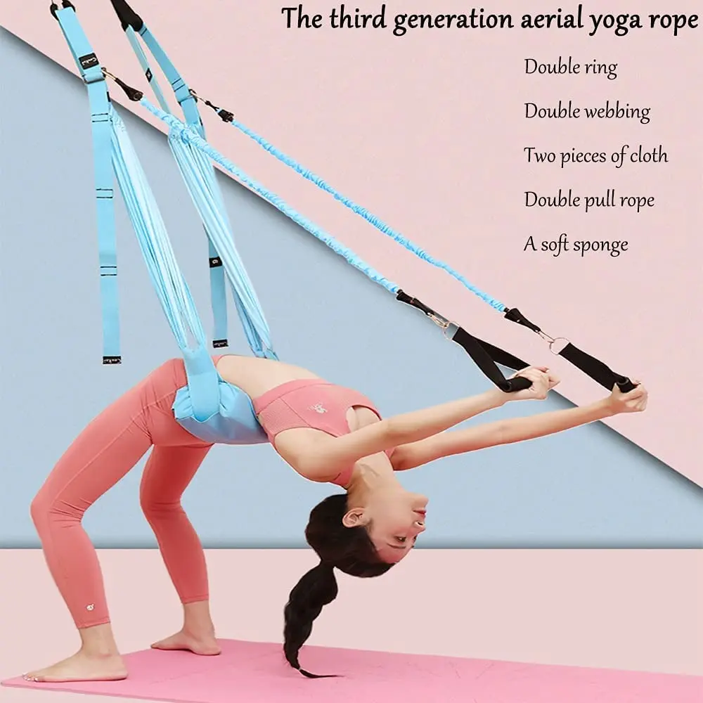 ปรับ Aerial โยคะยืดหยุ่นยืดประ - Yoga Swing Aerial บทวิจารณ์และราคา